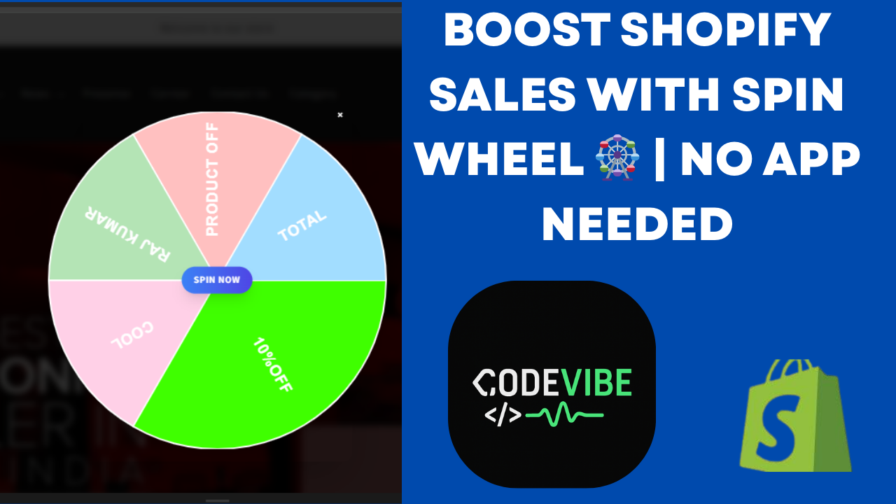 How to Add a Shopify Discount Wheel Popup (No App Needed)