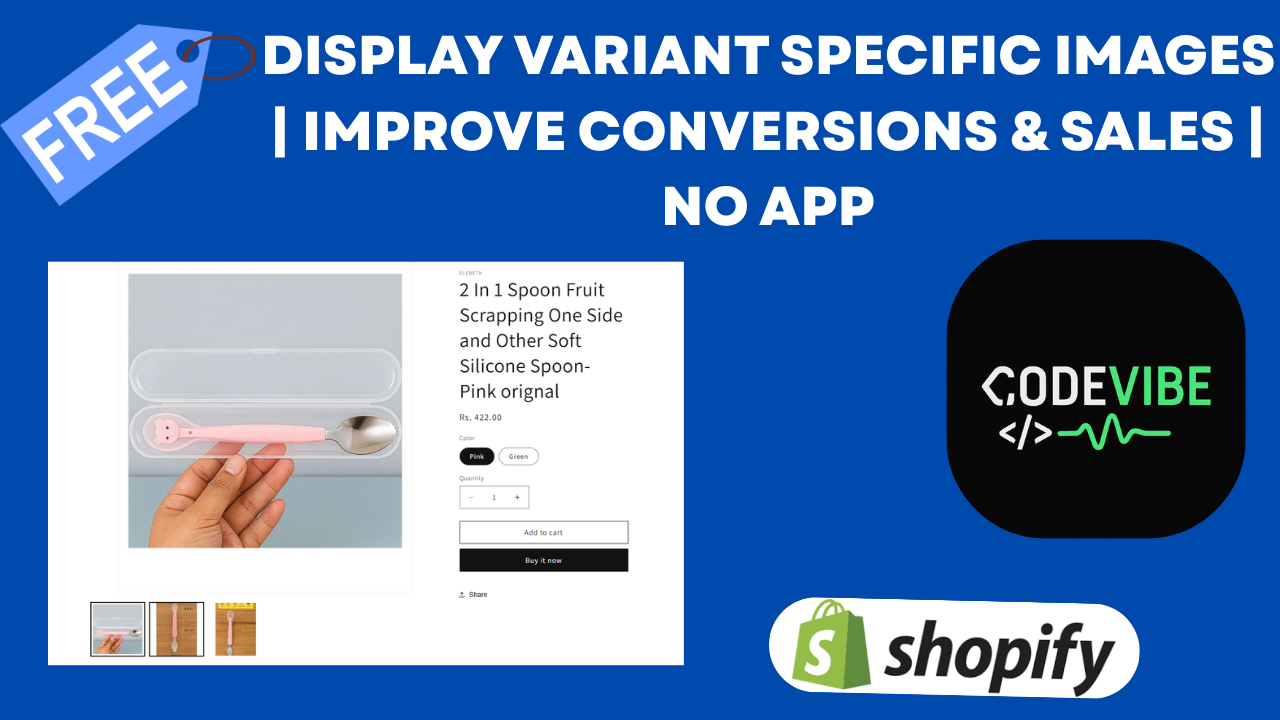 How to Show Variant Wise Images in Shopify (Dawn Theme Custom Feature 2025)